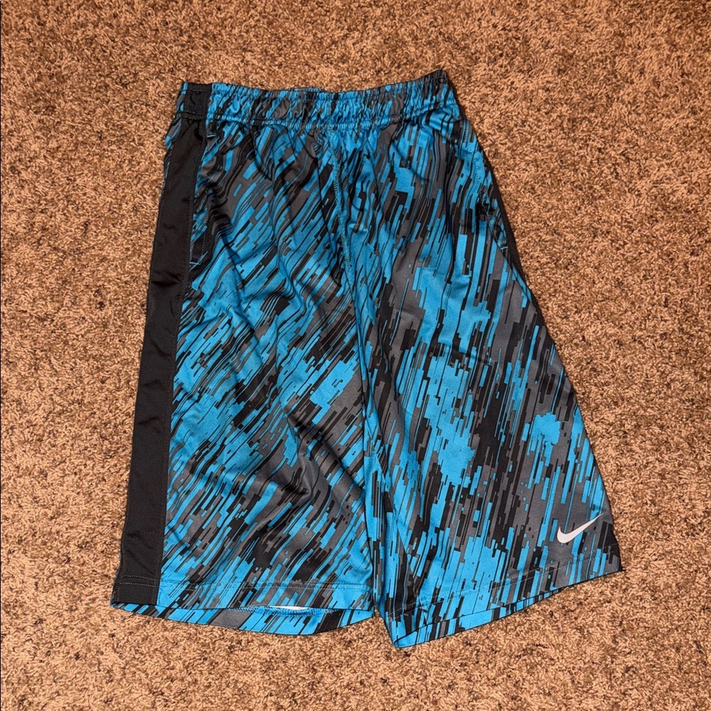 Nike Dri-FIT Blue and Black Athletic Shorts